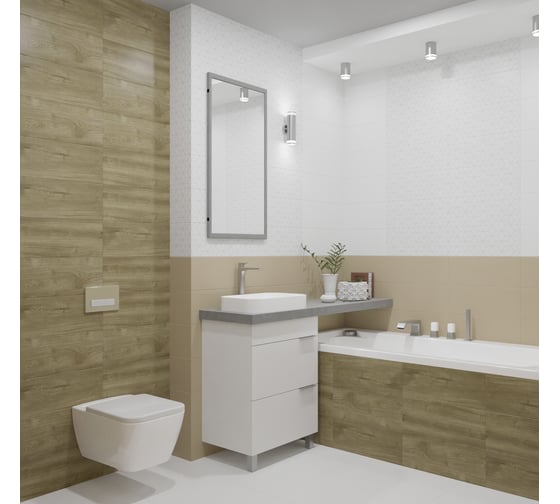 Плитка Azori Ceramica 20.1x50.5 см, COLORMIX WOOD 16 шт. в упаковке 00-00108718