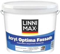 Краска водно-дисперсионная для наружных работ LINNIMAX Acryl Optima Fassade / Оптима Фасад База 1, 11 л ПРОМО упаковка 948106086