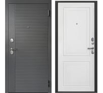 Дверь DIVA Foreman Ф-3 2МДФ 78мм 2050x860 Правая Сатин графит - Эмалит белый УТ-00083792