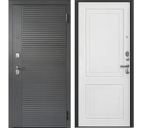 Дверь DIVA Foreman Ф-3 2МДФ 78мм 2050x960 Правая Сатин графит - Эмалит белый УТ-00083794