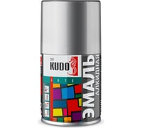 Аэрозольная краска в баллончике KUDO высокопрочная алкидная универсальная глянцевая RAL 7040 серая KU-1018.2