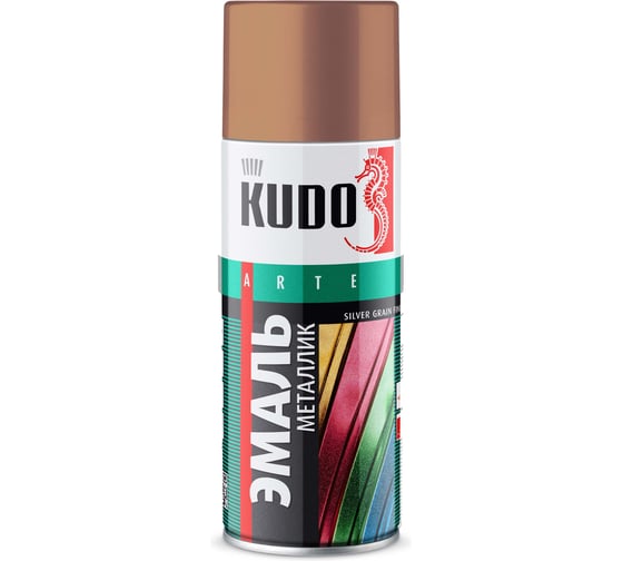 Эмаль металлик универсальная быстросохнущая KUDO SILVER GRAIN FINISH шоколад KU-1058