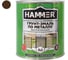 Грунт-эмаль по металлу HAMMER 3в1 б/с шоколадная 2,7 кг ЭК000132856 2