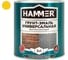 Универсальная грунт-эмаль HAMMER 2в1 б/с, глуб/мат, желтая 2,7 кг ЭК000135075 2