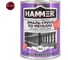 Эмаль-грунт по металлу HAMMER 3в1 АУ п/гл RAL 3005 винно-красный 0,9 кг ЭК000133627 3