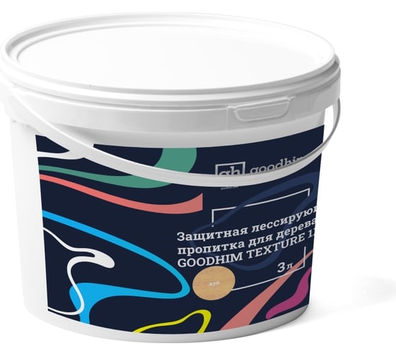 Защитная лессирующая пропитка для дерева Goodhim TEXTURE 110 Дуб 3 л 71023