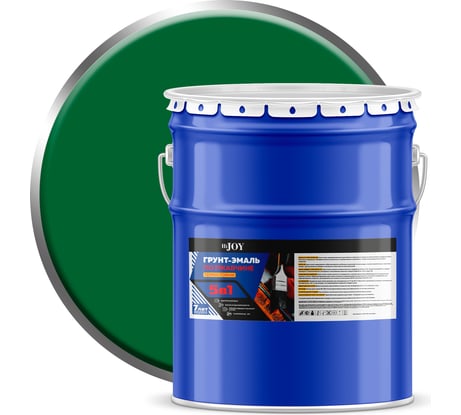Грунт-эмаль по ржавчине 5 в 1 ABC FARBEN HiJOY термостойкая зеленый (20 кг) 4300015970