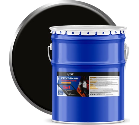 Грунт-эмаль по ржавчине 3 в 1 ABC FARBEN HiJOY термостойкая черный (20 кг) 4300015969