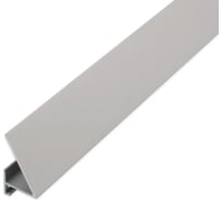 Микроплинтус РУССКИЙ ПРОФИЛЬ угловой, 16-25 мм, 2,4 м, анод. серебро, матовый 4680427130854