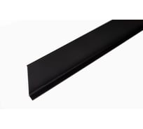 Плинтус алюминиевый РУССКИЙ ПРОФИЛЬ 60 мм, 2,5 м, анод. черный, матовый 4680427096174