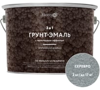 Молотковая краска по металлу Elcon серебро 2кг 00-00461437
