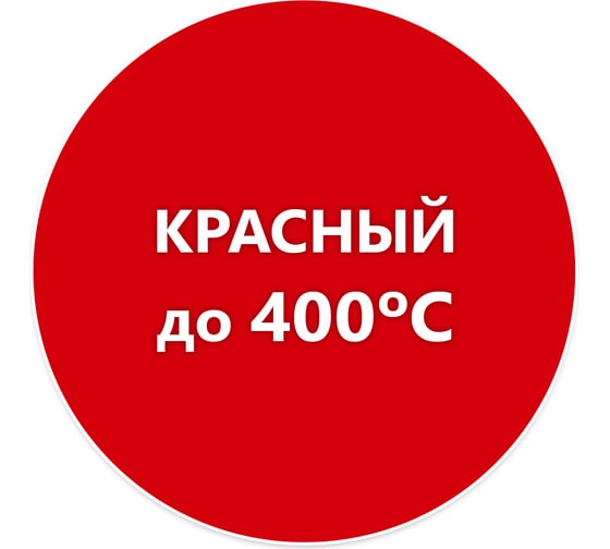 Термостойкая краска для металла, печей, мангалов, радиаторов, дымоходов, суппортов Elcon Max Therm красная, 400 градусов, 0,4 кг 00-00002928