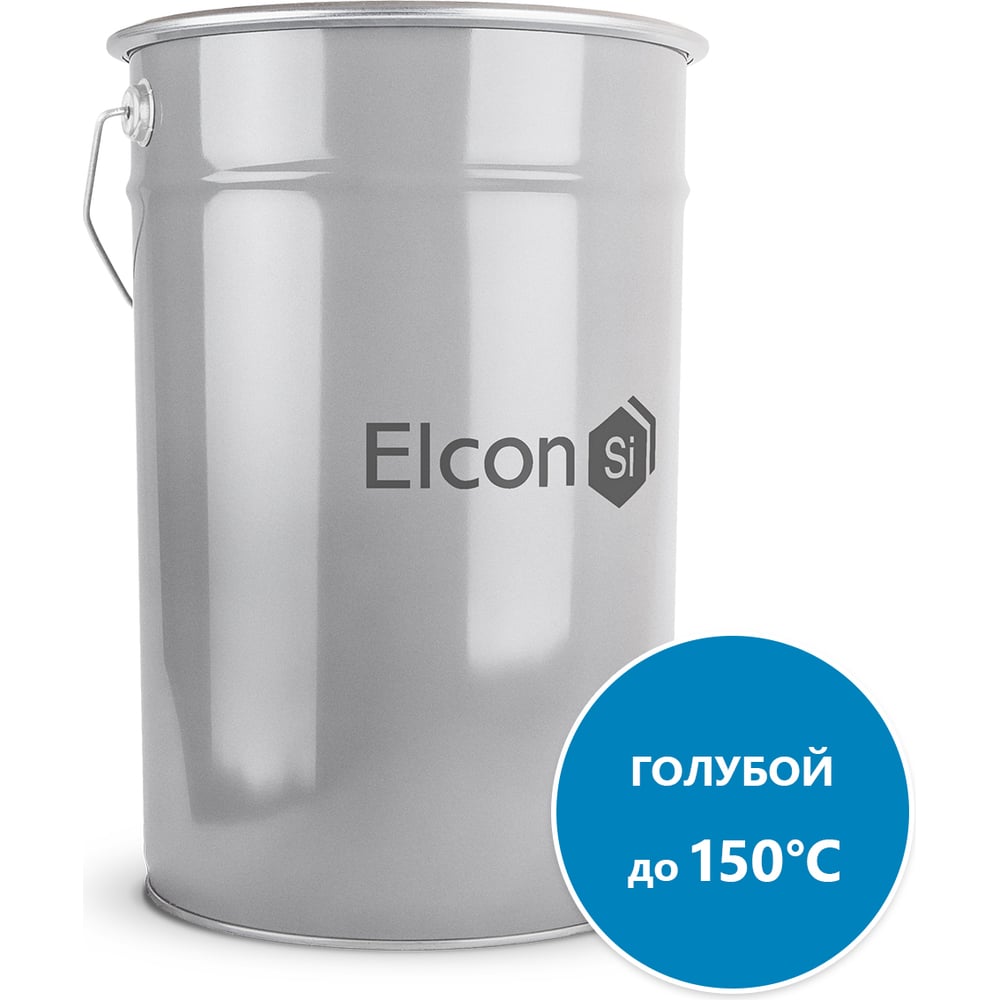 Фасадная эмаль Elcon КО-174 голубая, (RAL 5015) 25 кг 00-00001685 ...
