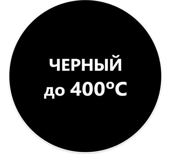 Термостойкая эмаль Elcon КО-8101 черная, (RAL 9005) до 400 градусов, 25 кг 00-00000431