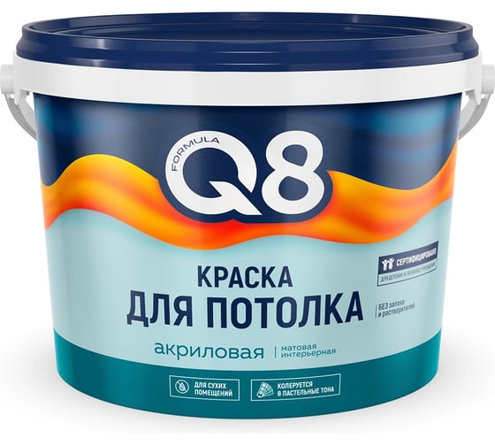 Краска в/д для потолков ПРЕСТИЖ 2,7 кг "formula q8" 261412