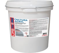 Декоративная штукатурка LITOTHERM Factura Acryl 2.0 мм 25 кг белая LITOKOL 428360003