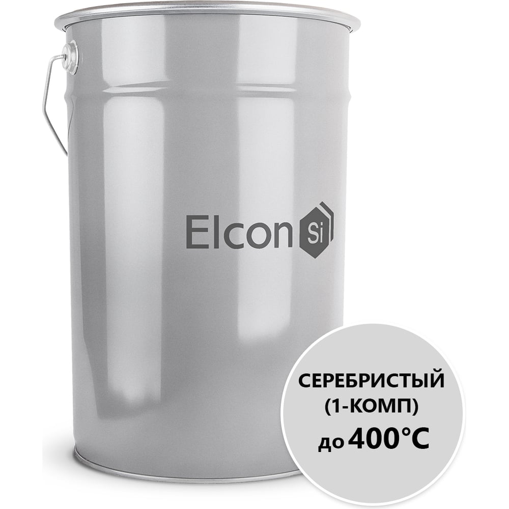 Эмаль Elcon КО-814 серебристо-серая, однокомпонентная, 25 кг 00-00001677 -  выгодная цена, отзывы, характеристики, фото - купить в Москве и РФ