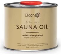 Масло по дереву Elcon Sauna Oil бесцветное, без запаха 0,5 л 00-00002955