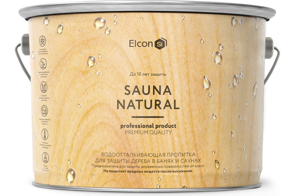 Пропитка Elcon Sauna Natural для бани и сауны 2 л