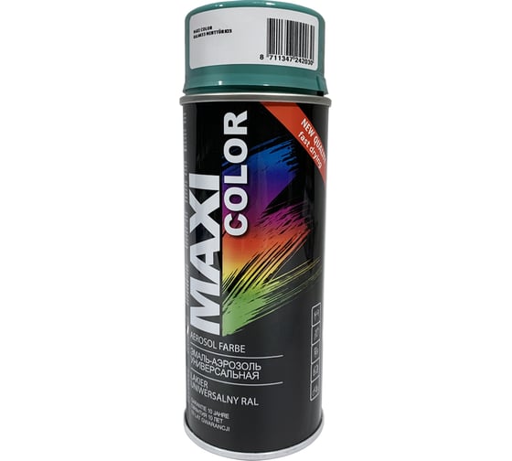 Эмаль-аэрозоль MAXI COLOR мятно-бирюзовая 0,4 л 6033MX