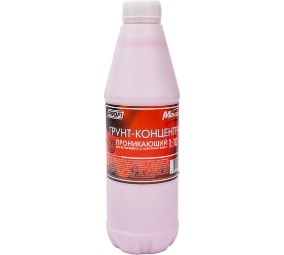 Грунт-концентрат для наружных и внутренних работ Movatex PROFI 1:10, 1 л Т02296