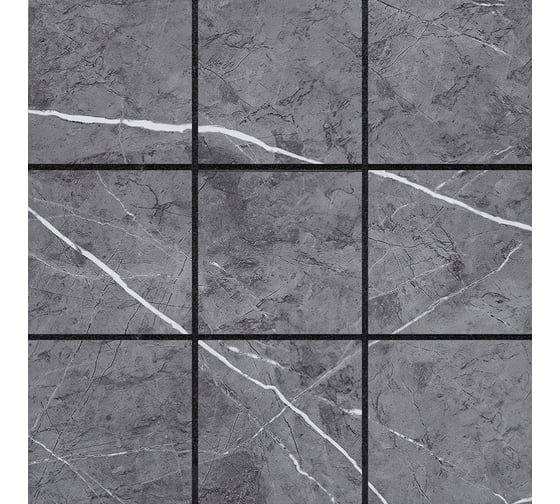 Плитка Центурион серая самоклеящаяся PET 30x30 см 10 шт DE-008 91870