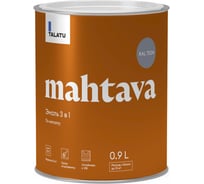 Грунт-эмаль по ржавчине 3 В 1 TALATU "MAHTAVA" глянцевая 0,9 л серая RAL 7004 274678