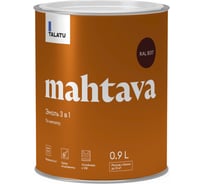 Грунт-эмаль по ржавчине 3 В 1 TALATU "MAHTAVA" глянцевая 0,9 л коричневая RAL 8017 274680