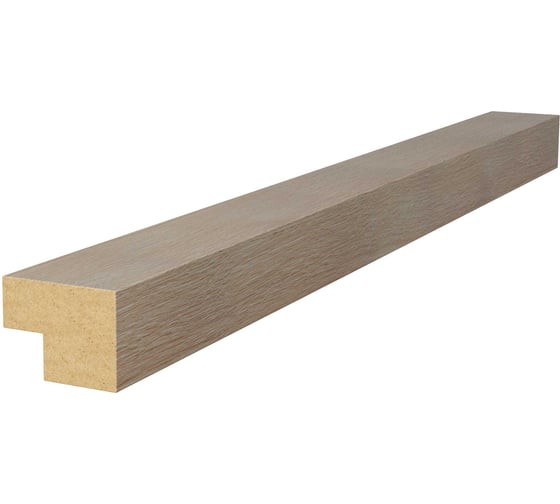 Торцевая рейка Cosca Decor 25x19x1350 мм, МДФ, ясень тирамису 00-00076278 1