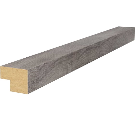 Торцевая рейка Cosca Decor 25x19x2750 мм, МДФ, дуб дымчатый 00-00076262