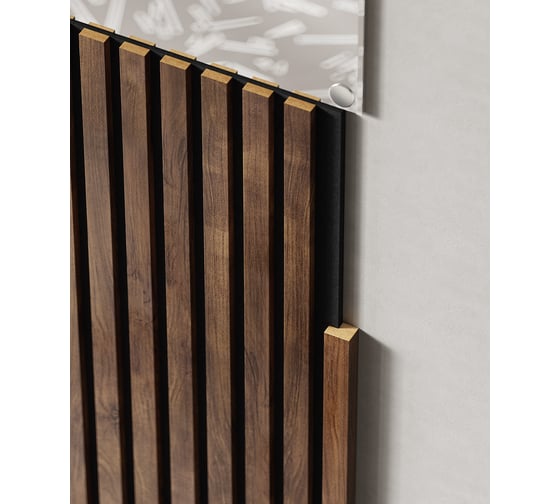 Торцевая рейка Cosca Decor 25x19x1350 мм, МДФ, дуб медный 00-00076274