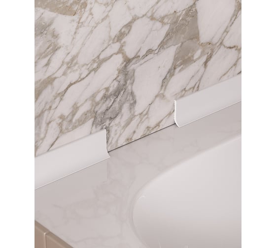 Плинтус Cosca Decor 40x12x2000 мм, экополимер, PL001 00-00081047