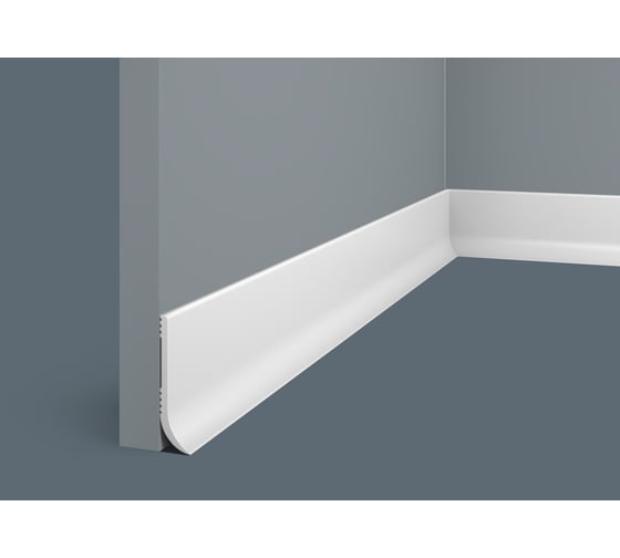 Плинтус Cosca Decor 60x16x2000 мм, экополимер, PL002 00-00081048 1