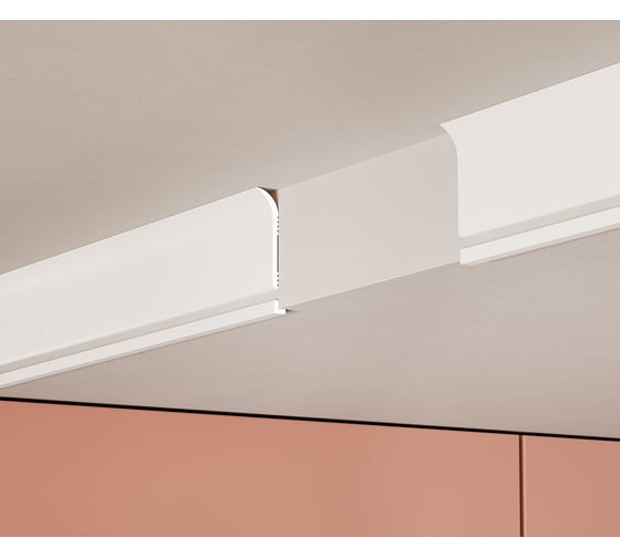 Плинтус Cosca Decor 60x16x2000 мм, экополимер, PL002 00-00081048