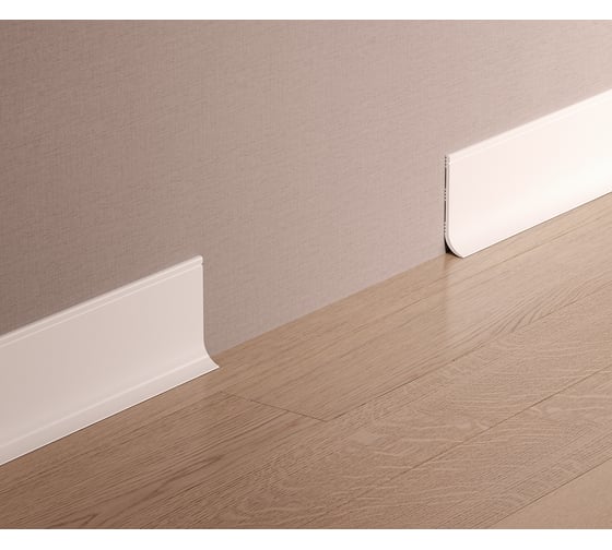Плинтус Cosca Decor 80x18x2000 мм, экополимер, PL003 00-00081049