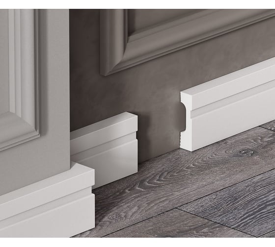 Плинтус Cosca Decor 70x19x2000 мм, экополимер, PX029 00-00070889