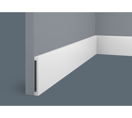 Плинтус Cosca Decor 80x10x2000 мм, экополимер, PX058 00-00077368 1