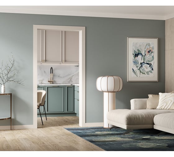 Плинтус Cosca Decor 80x10x2000 мм, экополимер, PX058 00-00077368