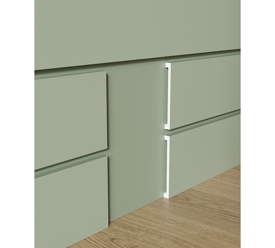 Плинтус Cosca Decor 100x10x2000 мм, экополимер, PX057 00-00077369