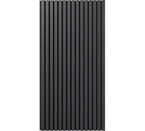 Cosca Decor Акустическая панель, черный войлок, 1200x600x21 мм, шпон дуб антрацит темно-серый 00-00078921