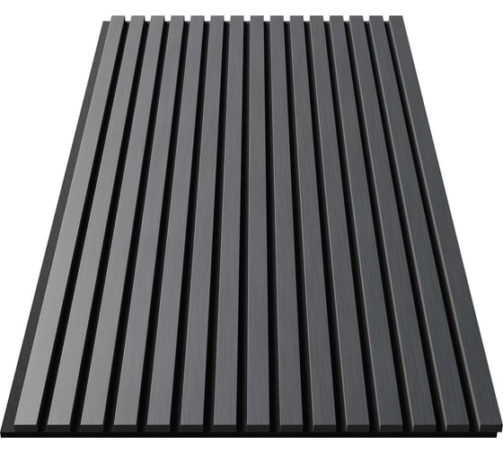 Cosca Decor Акустическая панель, черный войлок, 1200x600x21 мм, шпон дуб антрацит темно-серый 00-00078921