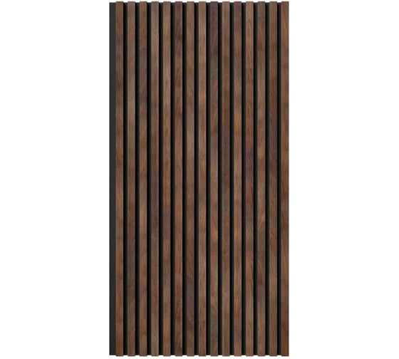 Акустическая панель Cosca Decor черный войлок, 1200x600x19 мм, дуб барон темный 00-00074687 1