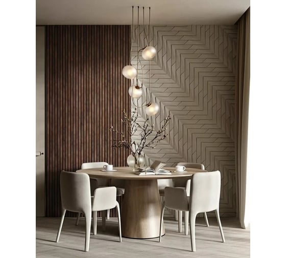 Акустическая панель Cosca Decor черный войлок, 1200x600x19 мм, дуб барон темный 00-00074687