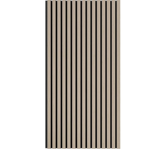 Акустическая панель Cosca Decor черный войлок, 1200x600x21 мм, шпон дуб латте бежевый 00-00078913