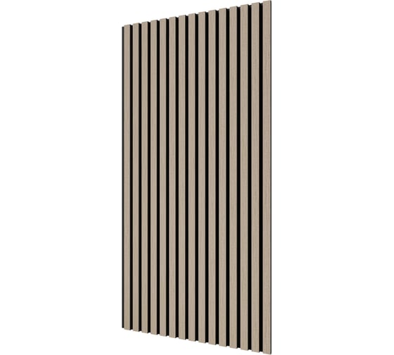 Акустическая панель Cosca Decor черный войлок, 1200x600x21 мм, шпон дуб латте бежевый 00-00078913