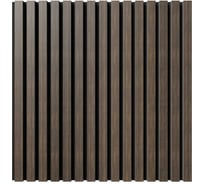 Акустическая панель Cosca Decor черный войлок, 600x600x21 мм, шпон дуб маррон коричневый 00-00078918