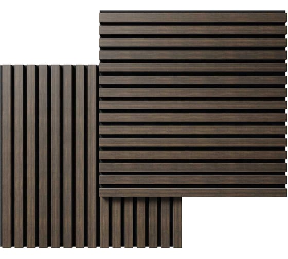 Акустическая панель Cosca Decor черный войлок, 600x600x21 мм, шпон дуб маррон коричневый 00-00078918