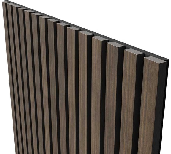 Акустическая панель Cosca Decor черный войлок, 1200x600x21 мм, шпон дуб маррон 00-00078917