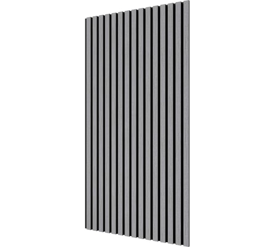 Акустическая панель Cosca Decor черный войлок, 1200x600x21 мм, шпон дуб ардженто светло-серый 00-00078919