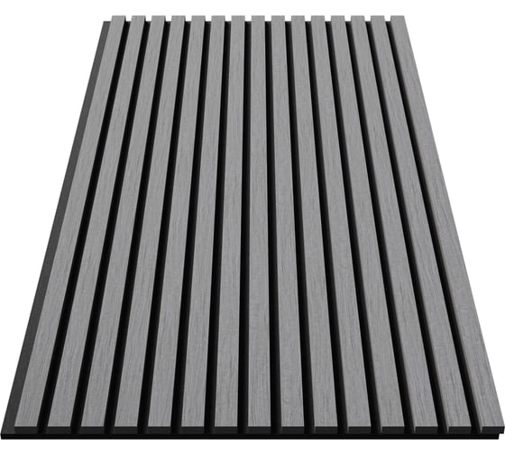 Акустическая панель Cosca Decor черный войлок, 1200x600x21 мм, шпон дуб ардженто светло-серый 00-00078919